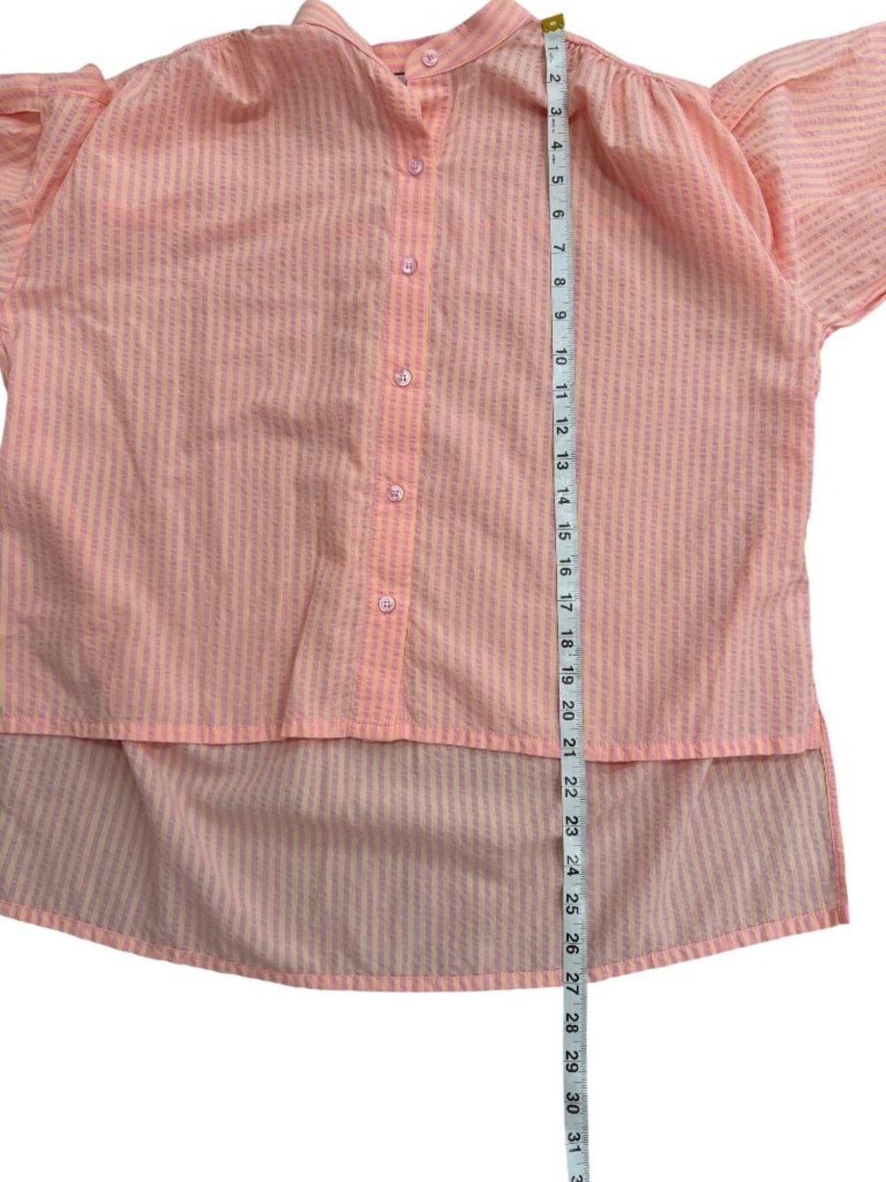 Tuckernuck Womens Size XS Pink Peach Juliette Button Down Blouse - Picture 8 of 8